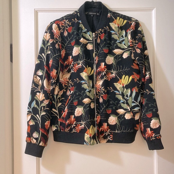 Zara Floral Print Bomber Jacket - Picture 3 of 6